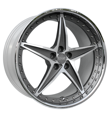 OZ Racing Mito Rosso Matt Graphite Polished Alloy Wheel Product Image #2