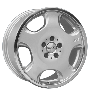 OZ Racing Opera Patent Lip Silver Polished Alloy Wheel Product Image #1
