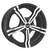 OZ Racing Power Matt Black Painted Rim Lip Polished Wheel Img 1
