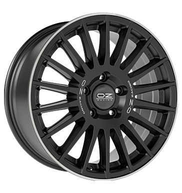 OZ Racing Rally Desert matt black + silver letter + diam cut Alloy Wheel Product Image #1