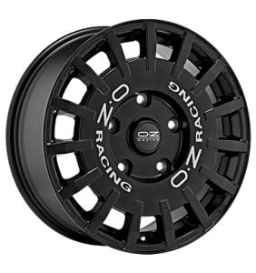 18" OZ Racing RAlly Racing Van Matt Black with Silver Writing alloy wheel