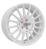 OZ Racing Superturismo WRC White Painted With Red Writing Wheel Img 1