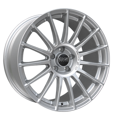 OZ Racing Superturismo LM Matt Race Silver with Black Writing Alloy Wheel Product Image #1