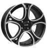 OZ Racing Wave Matt Black Polished Wheel Img 1