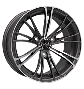 OZ Racing X2 Cool Gunmetal Polished Alloy Wheel - Sizes 15in