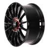OZ Racing Superturismo Evoluzione gloss black + red lettering Wheel Img 2