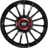 OZ Racing Superturismo Evoluzione gloss black + red lettering Wheel Img 1