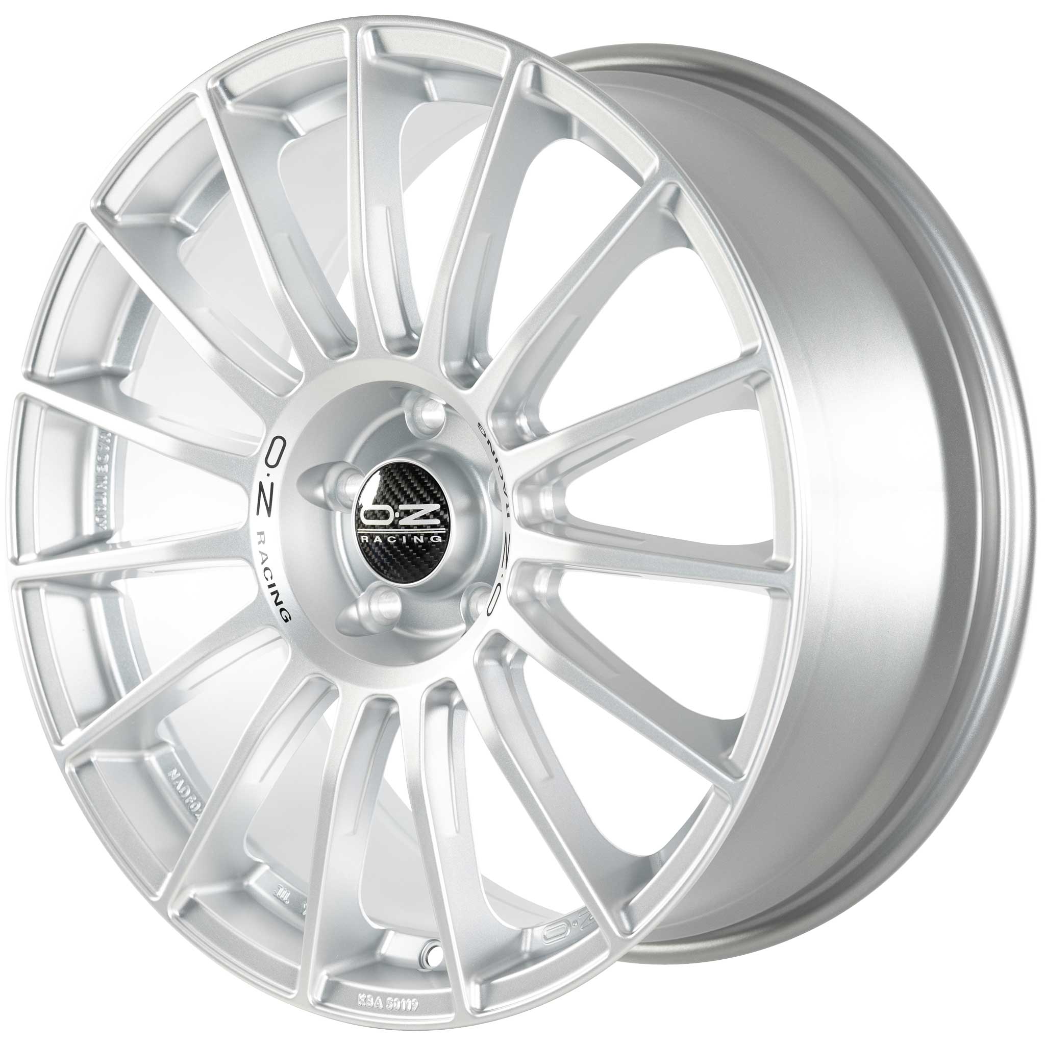 OZ Racing Superturismo LM Matt Race Silver with Black Writing Alloy Wheel Product Image #3
