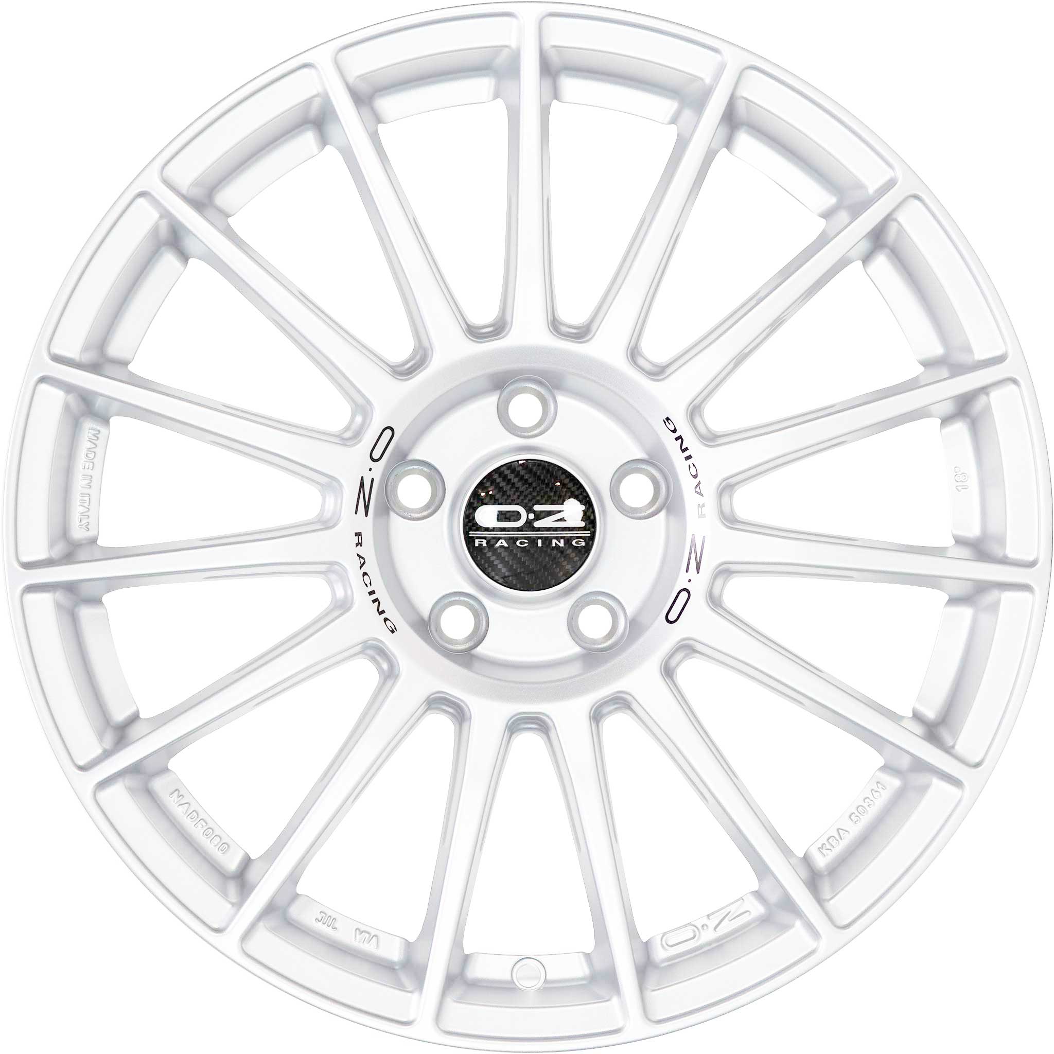 OZ Racing Superturismo LM Matt Race Silver with Black Writing Alloy Wheel Product Image #2