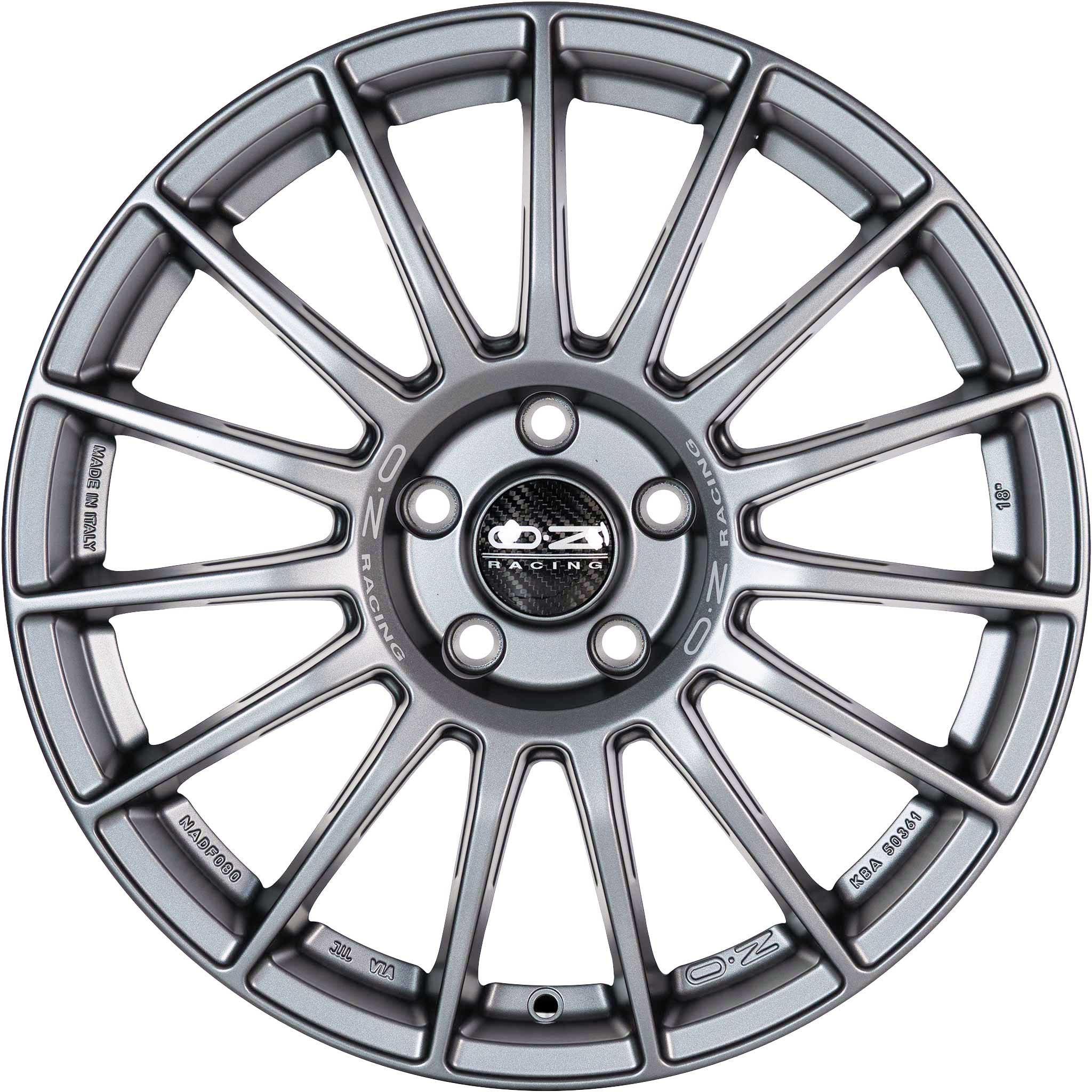 OZ Racing Superturismo LM Matt Graphite with Silver Writing Alloy Wheel Product Image #2