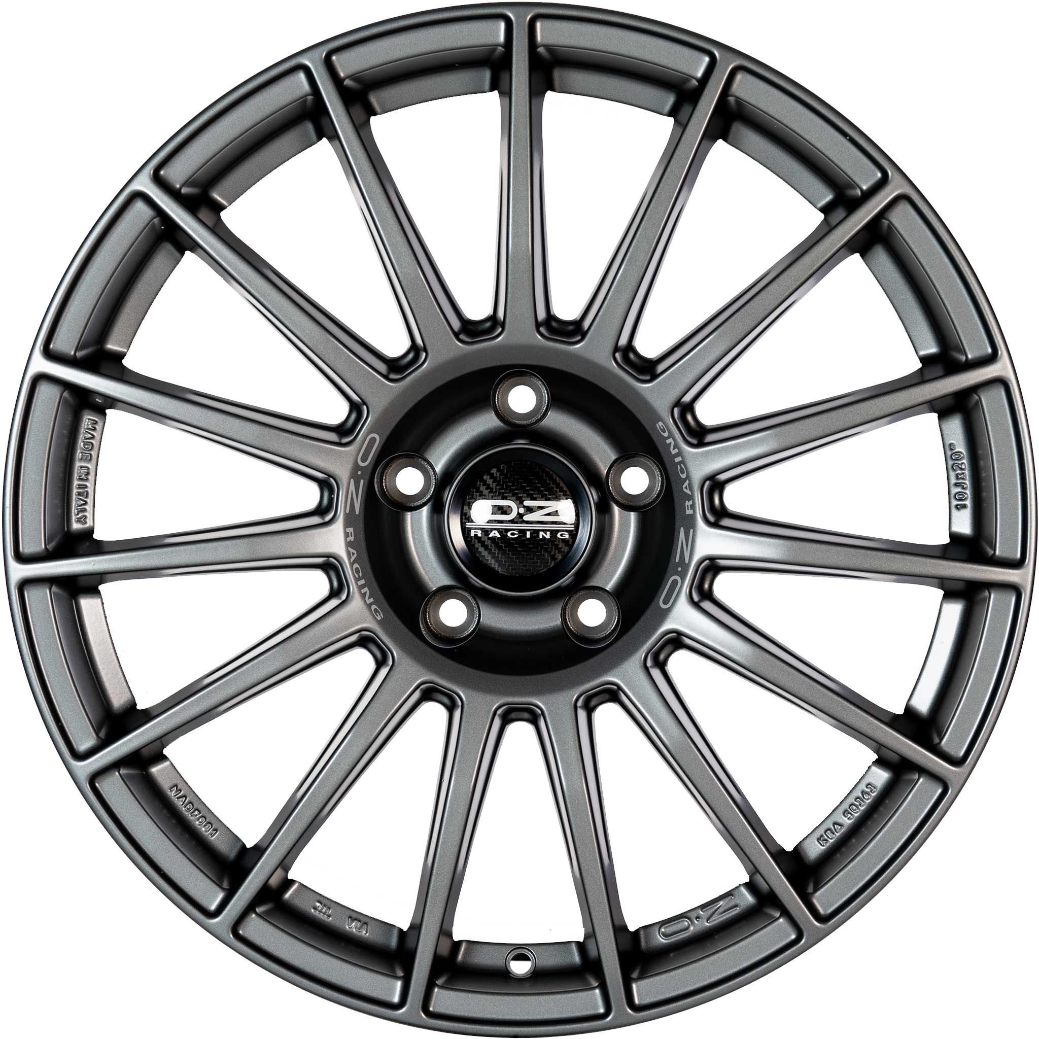 OZ Racing Superturismo Dakar Matt Graphite with Silver Writing Alloy Wheel Product Image #2