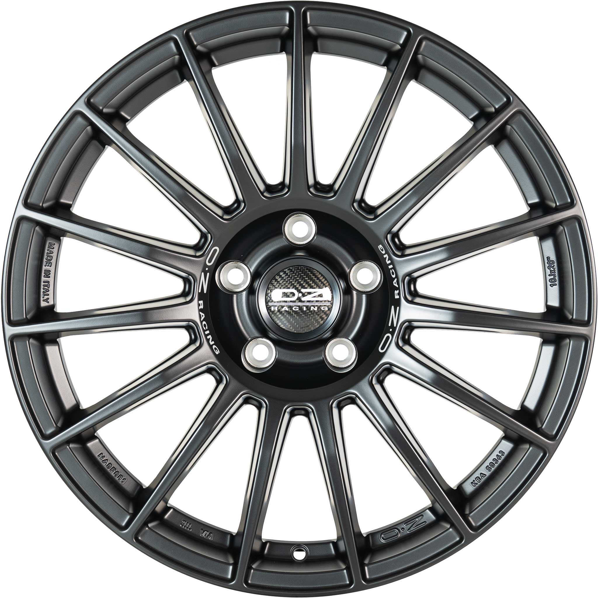 OZ Racing Superturismo Dakar Matt Black with Silver Writing Alloy Wheel Product Image #2