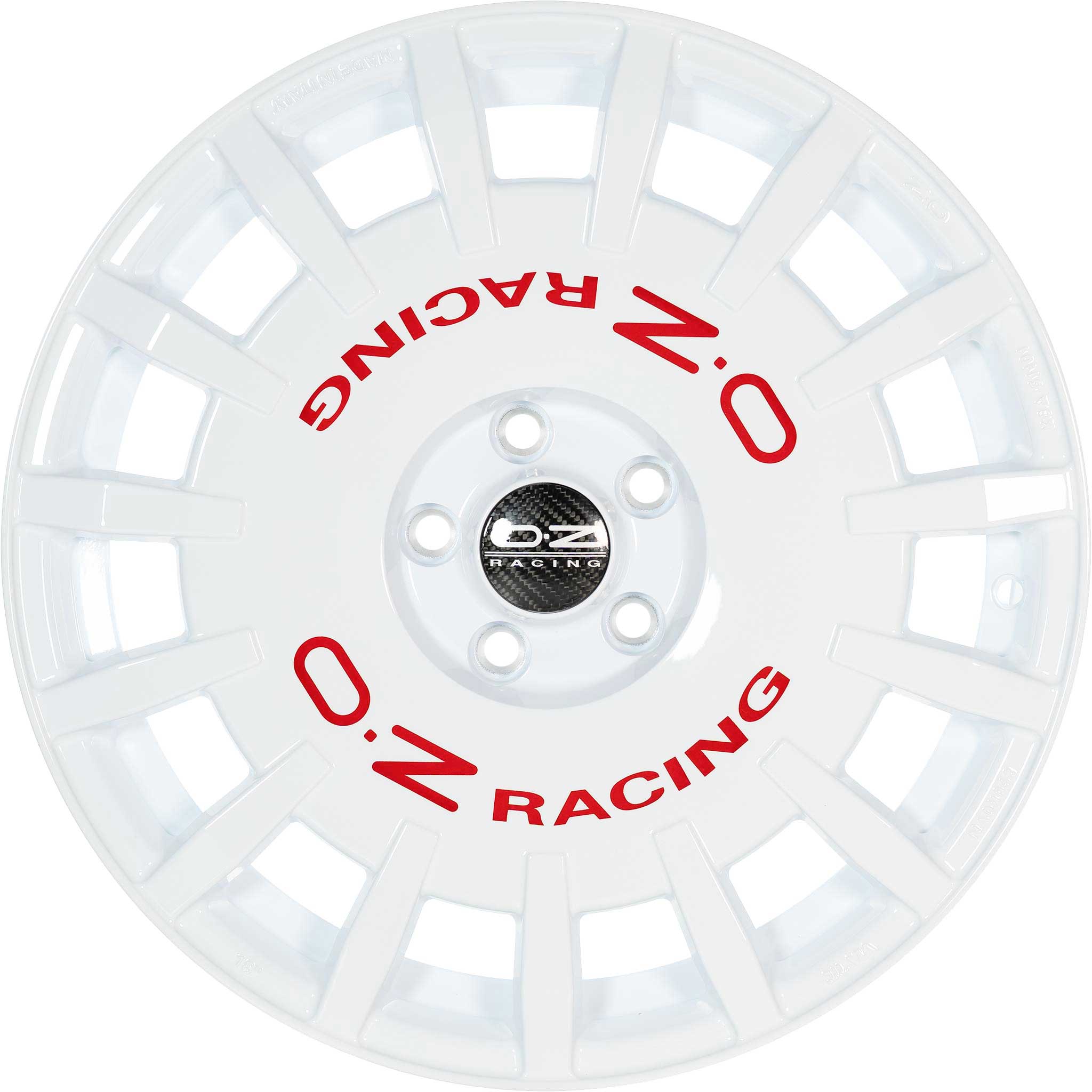 OZ Racing Rally Racing Race White with Red Lettering Alloy Wheel Product Image #2