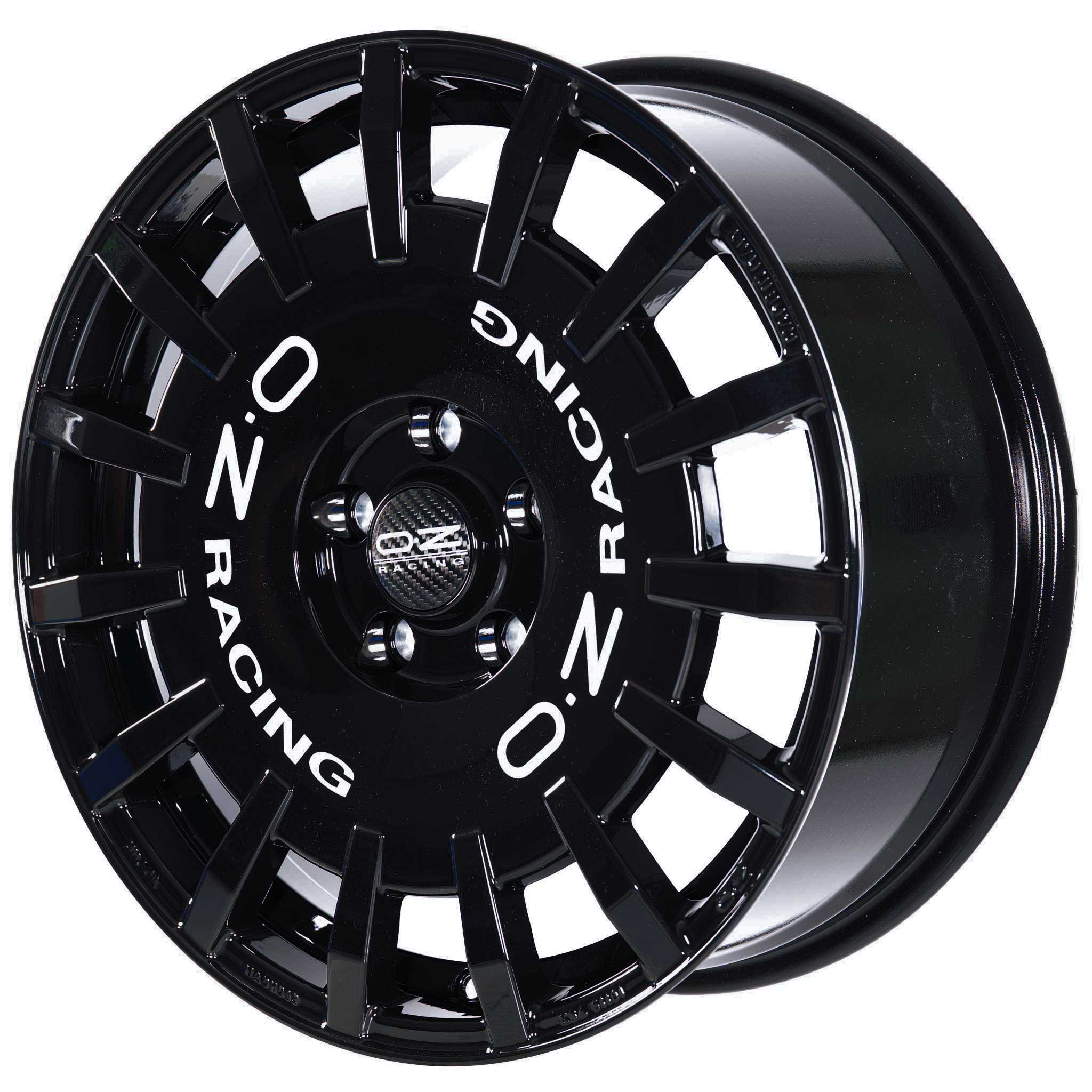 OZ Racing Rally Racing Glossy Black with Silver Lettering Alloy Wheel Product Image #2