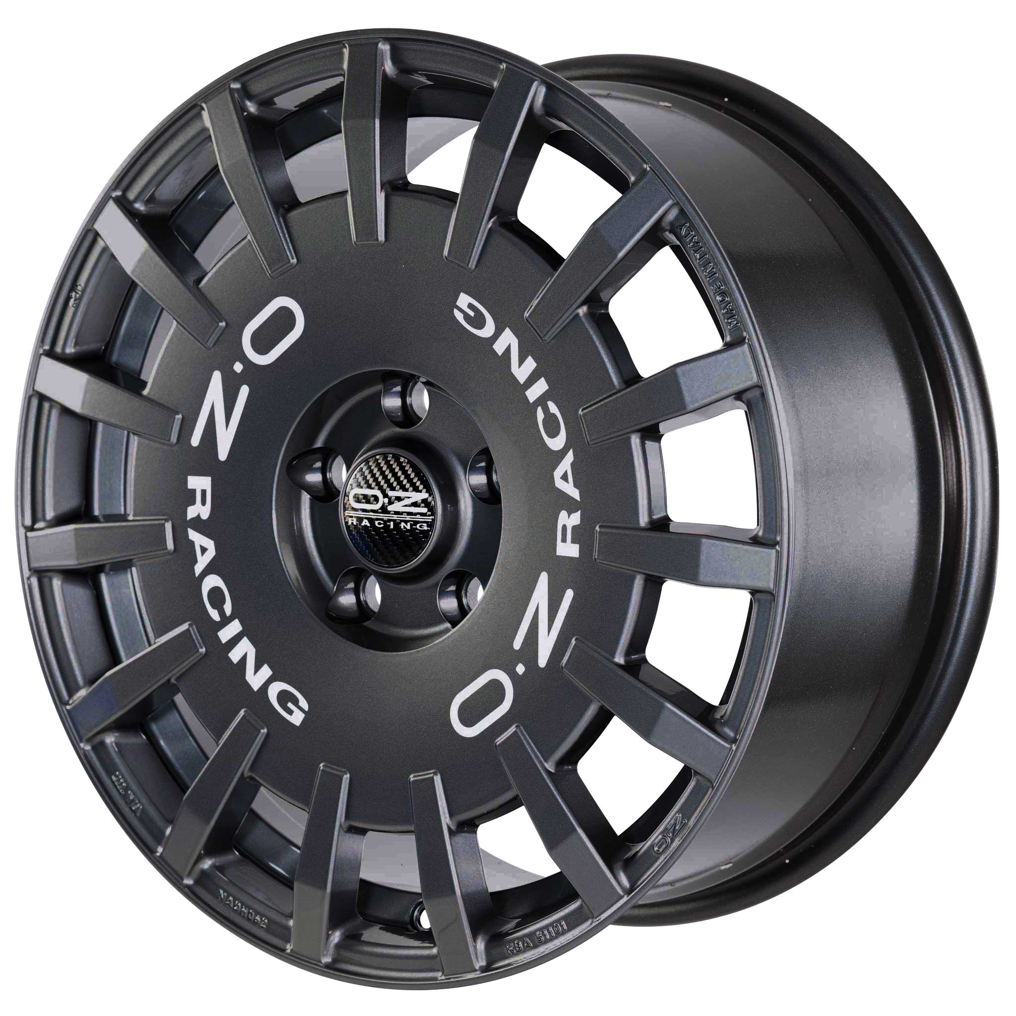 OZ Racing Rally Racing Dark Anthracite with Silver Lettering Alloy Wheel Product Image #3