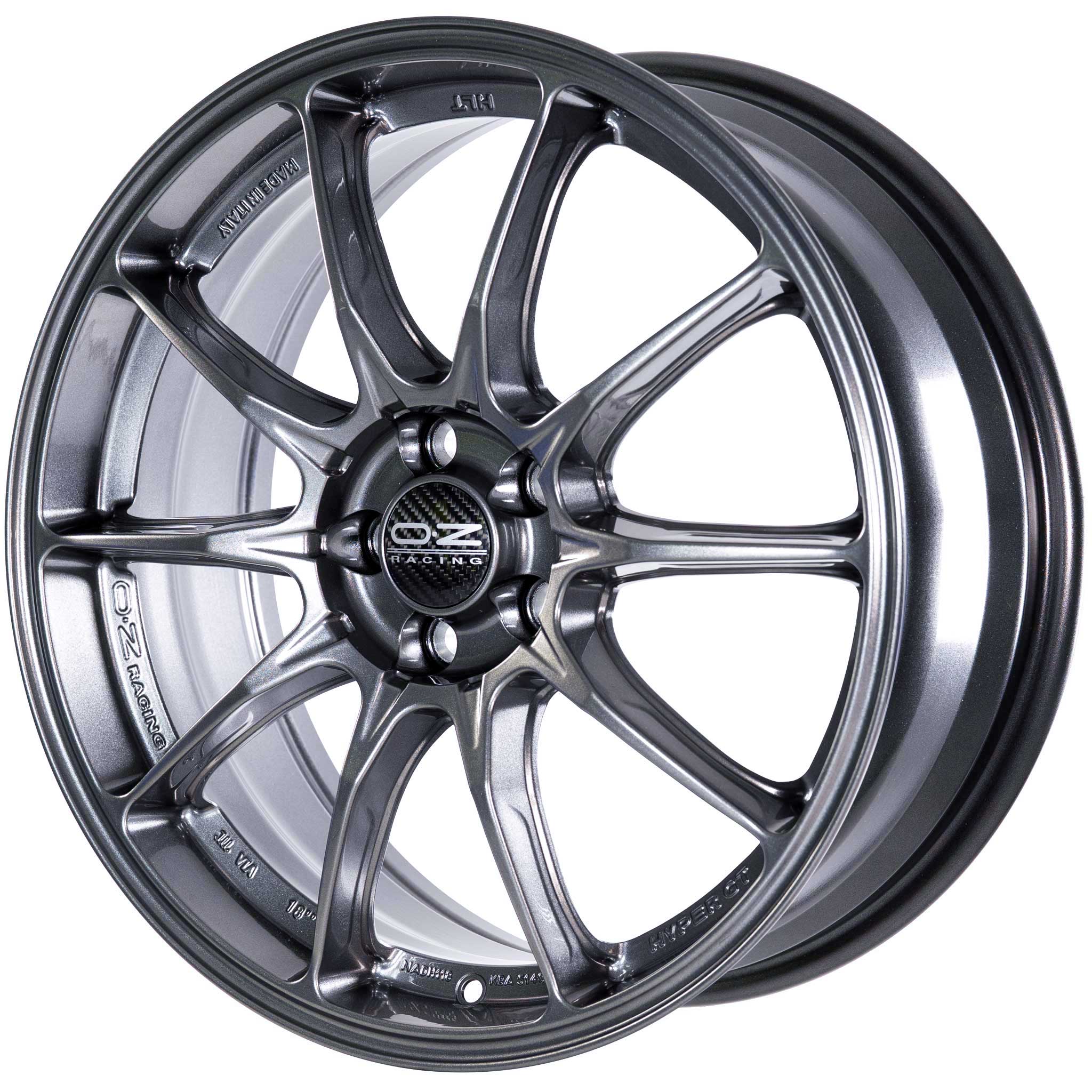 OZ Racing Hyper GT Star Graphite Alloy Wheel Product Image #3