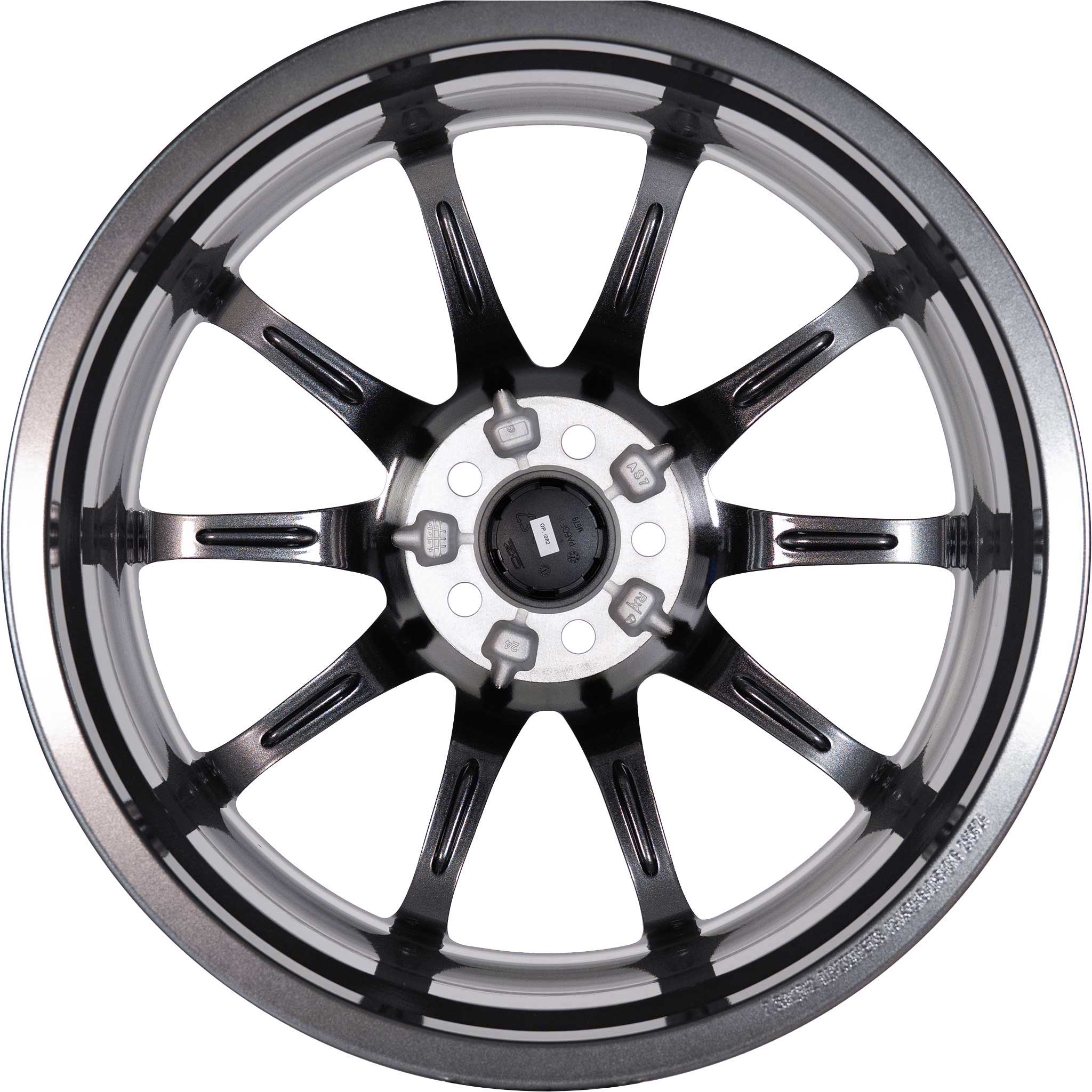 OZ Racing Hyper GT Star Graphite Alloy Wheel Product Image #4