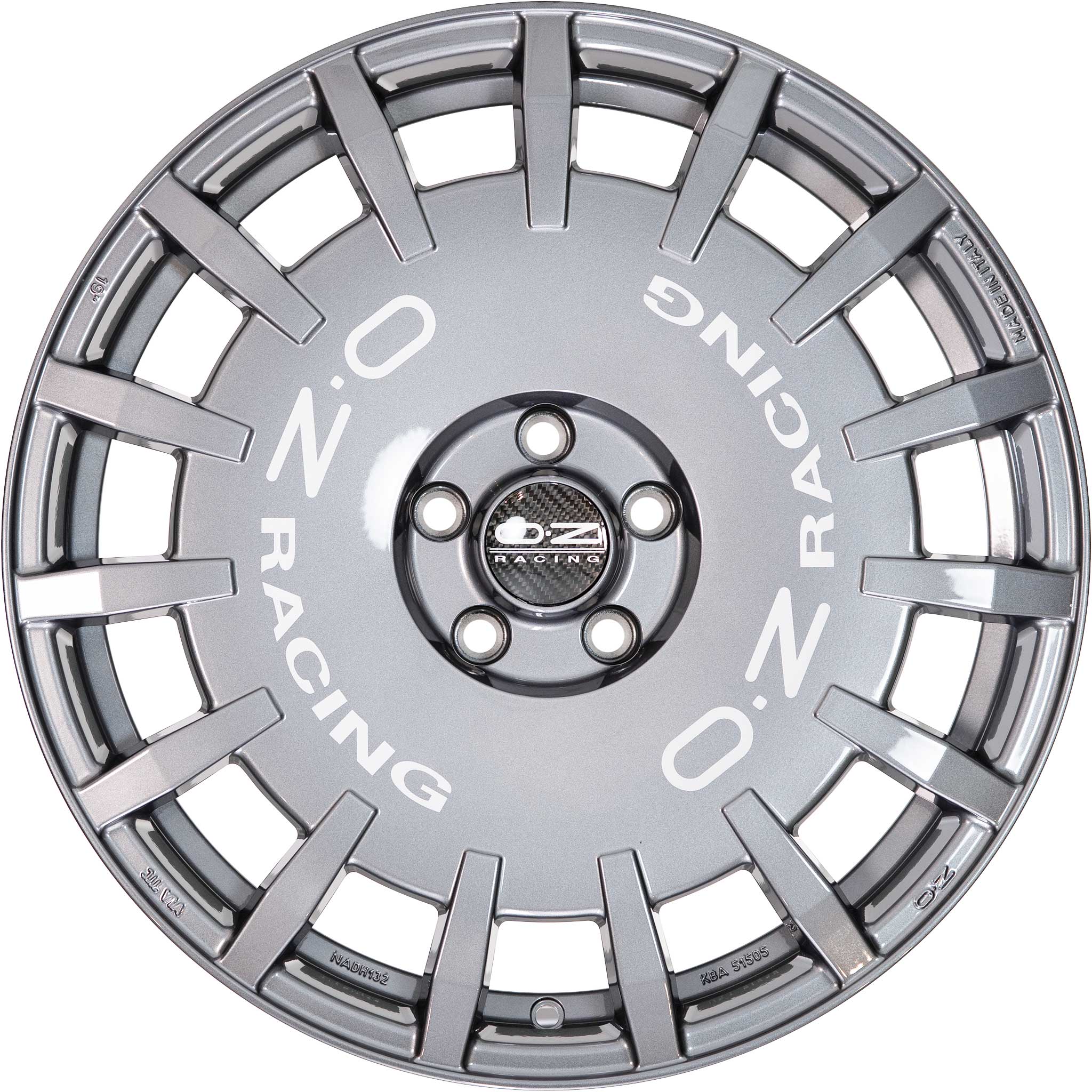 OZ Racing Rally Racing Dark Anthracite with Silver Lettering Alloy Wheel Product Image #2