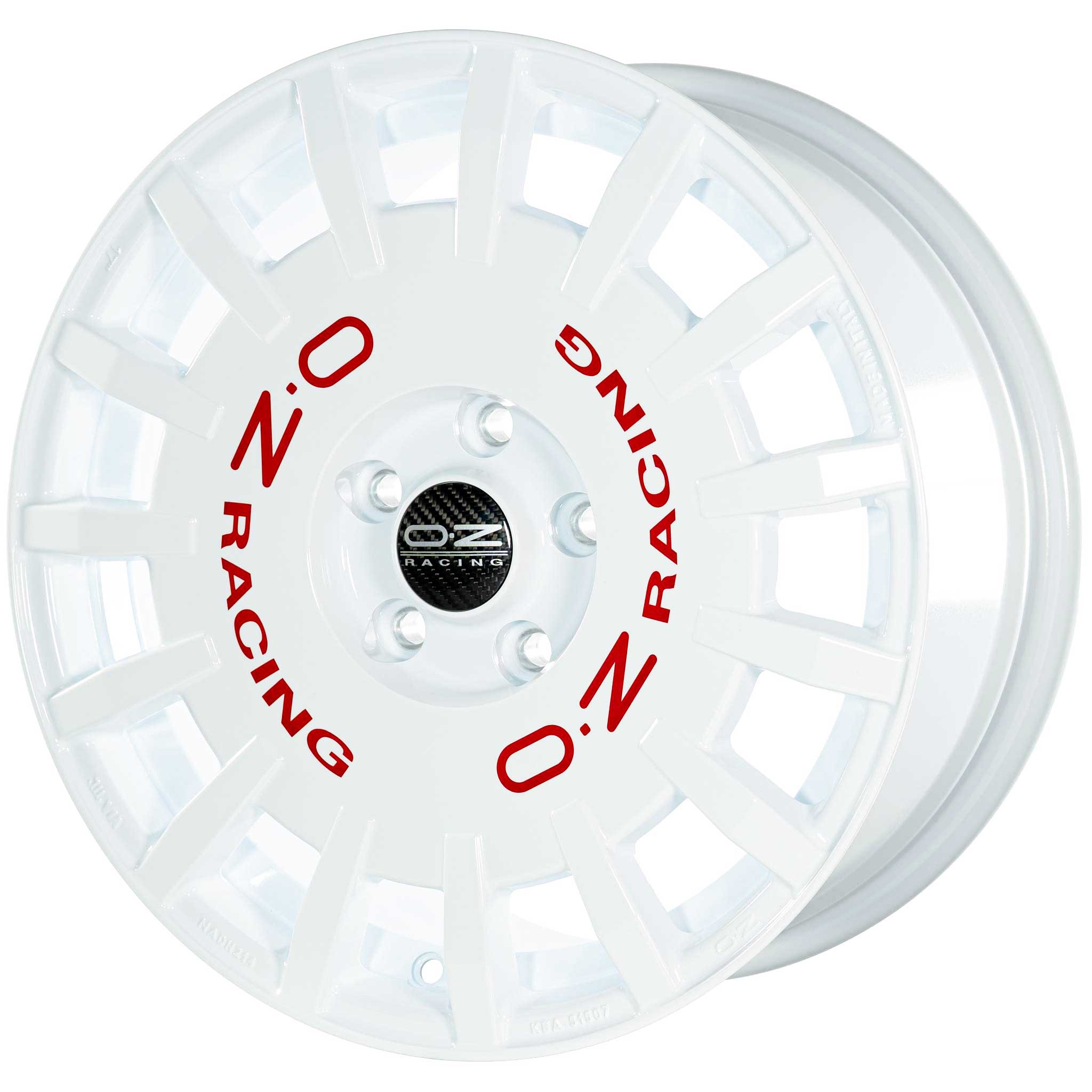 OZ Racing Rally Racing Race White with Red Lettering Alloy Wheel Product Image #3