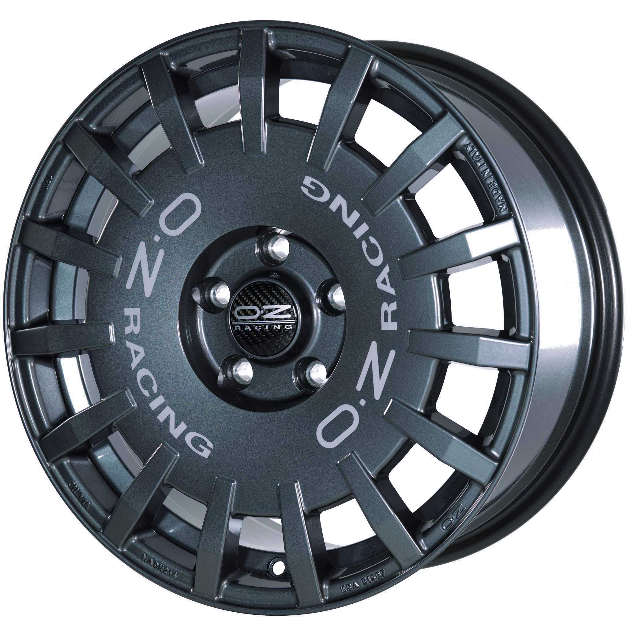 OZ Racing Rally Racing Dark Anthracite with Silver Lettering Alloy Wheel Product Image #3