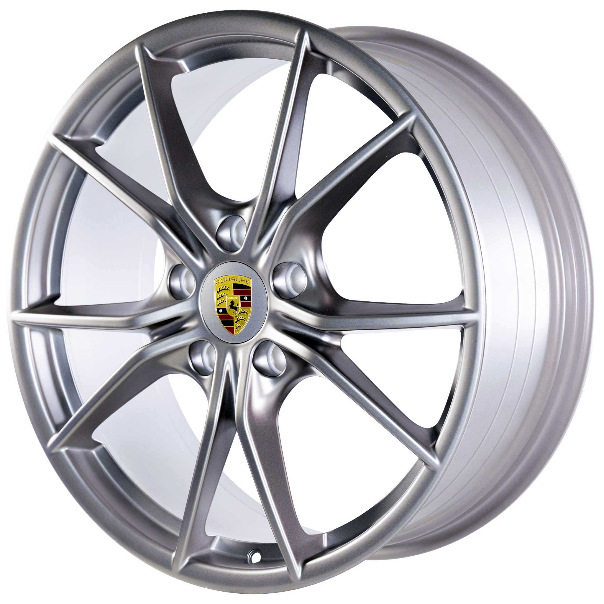 Porsche Carrera S IV Platinum Satin Matt Alloy Wheel Product Image #2