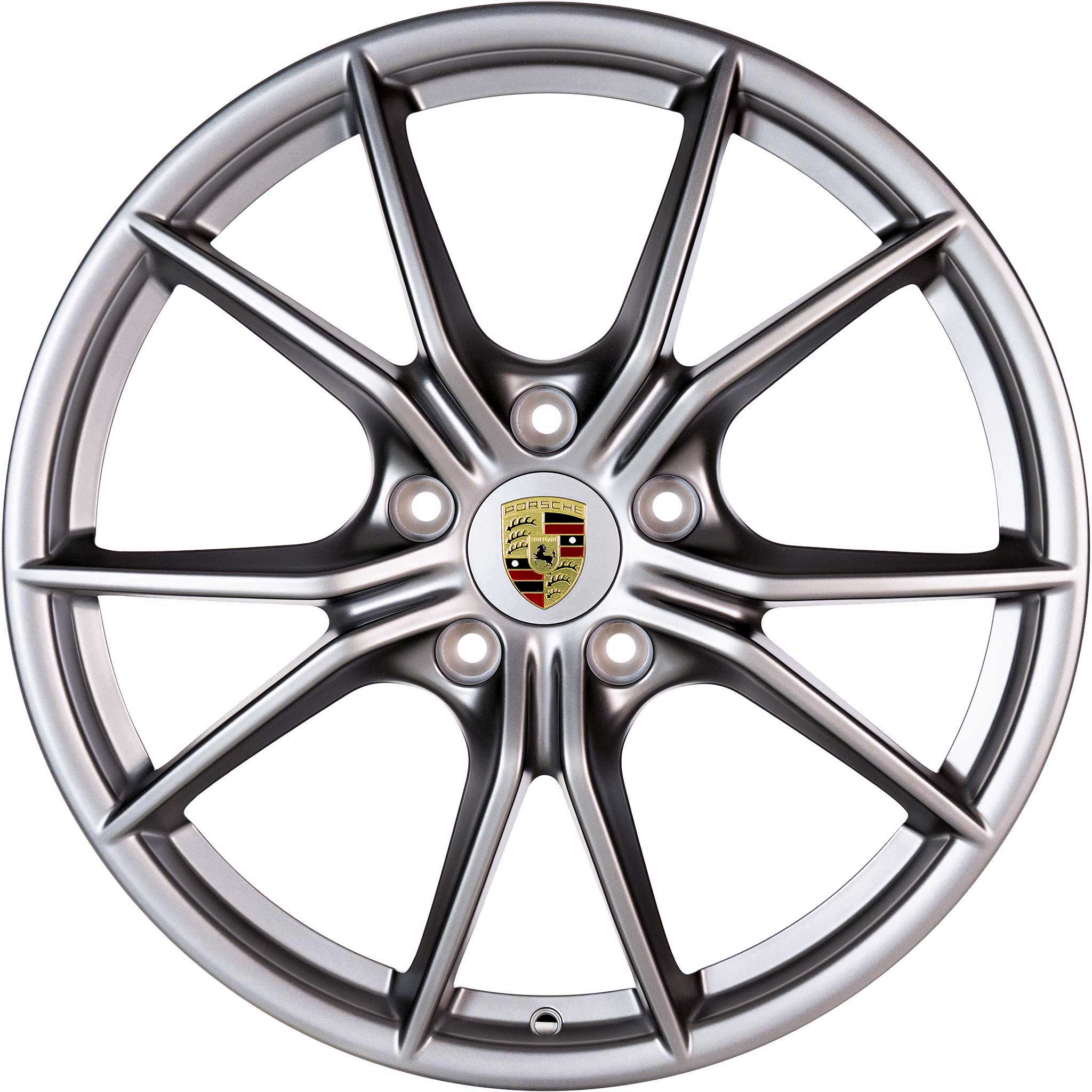 Porsche Carrera S IV Platinum Satin Matt Alloy Wheel Product Image #1