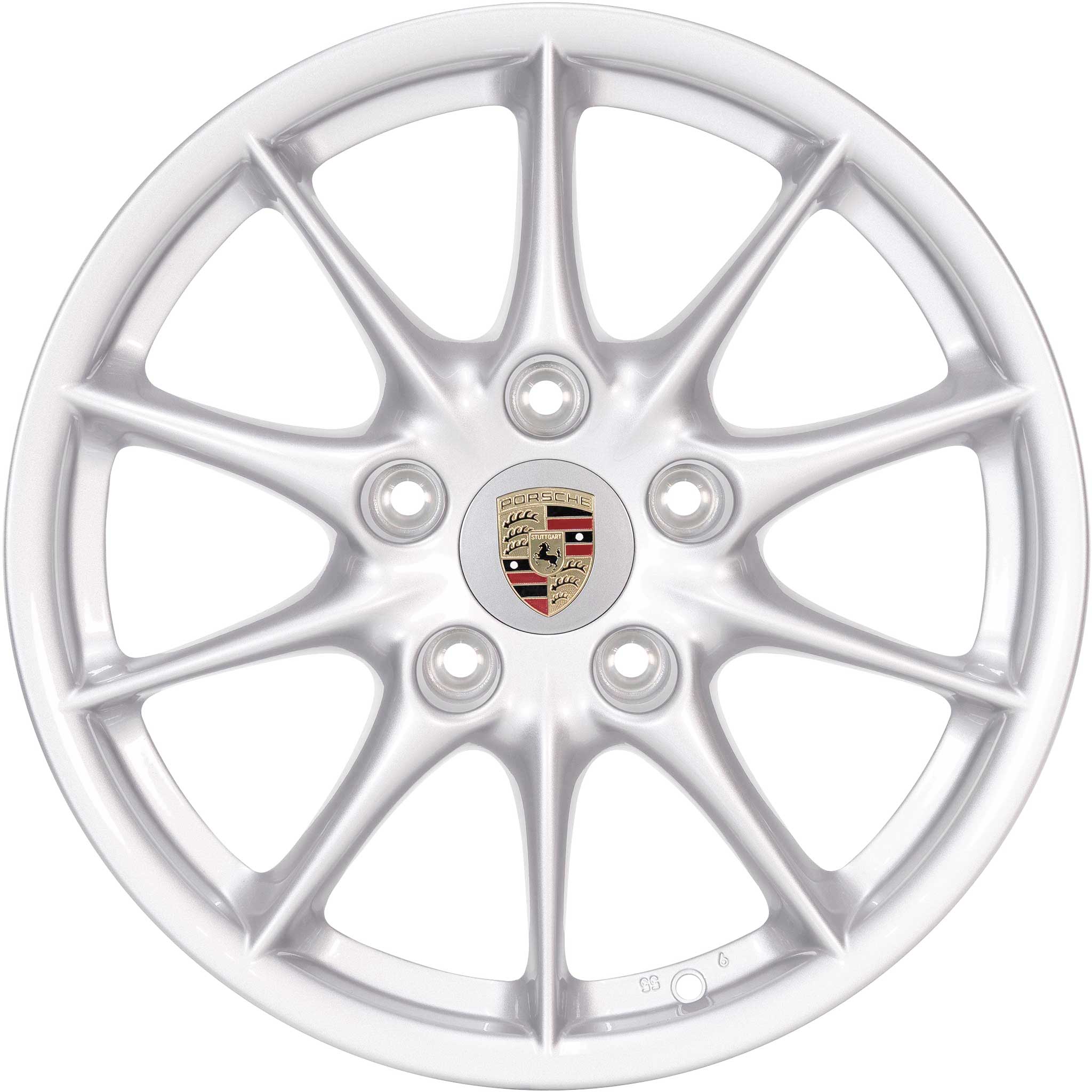 Porsche Carrera II 10 Spoke [v2] Sterling Silver Alloy Wheel Product Image #1