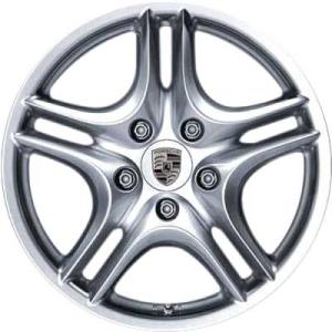 18" Porsche Cayenne Turbo II Sterling Silver alloy wheel