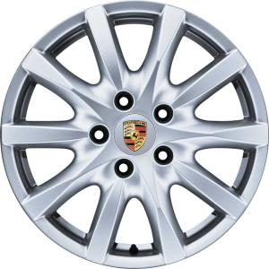 18" Porsche Cayenne II Brilliant Silver alloy wheel