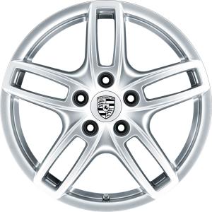 19" Porsche Cayenne Turbo III Sterling Silver alloy wheel