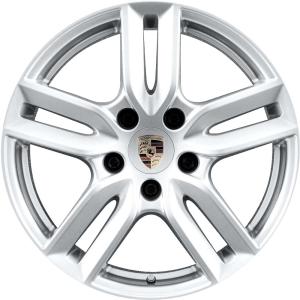 18" Porsche Cayenne S IV Brilliant Silver alloy wheel