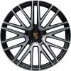 Porsche 911 Turbo V Gloss Black with Bright Turned Wheel Img 1