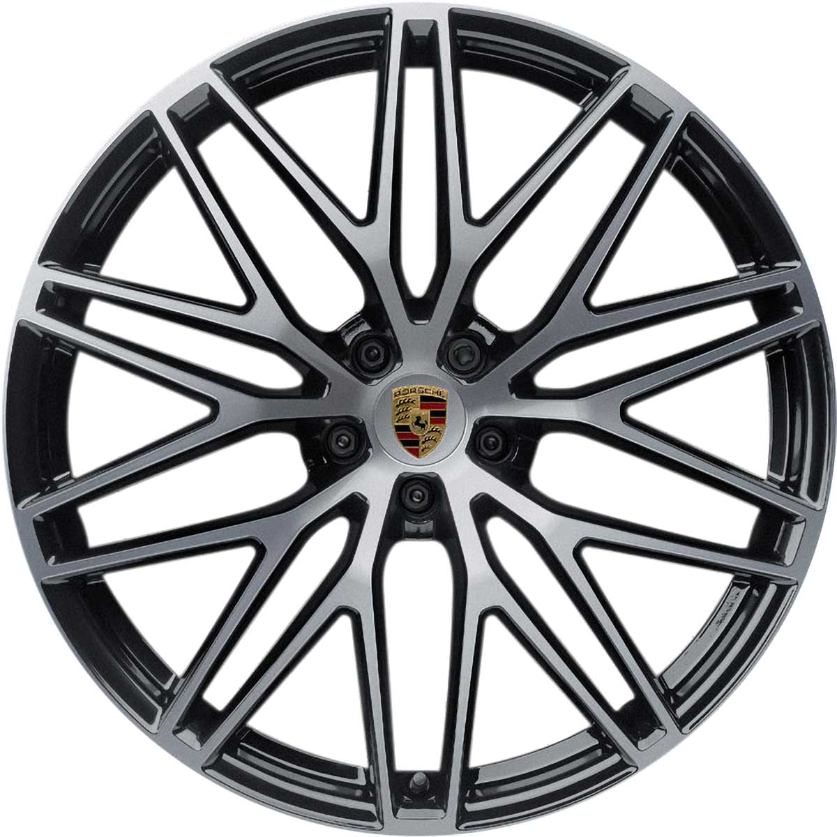 Porsche RS Spyder Design [95B] Gloss Black with Bright Turned Alloy Wheel Product Image #1