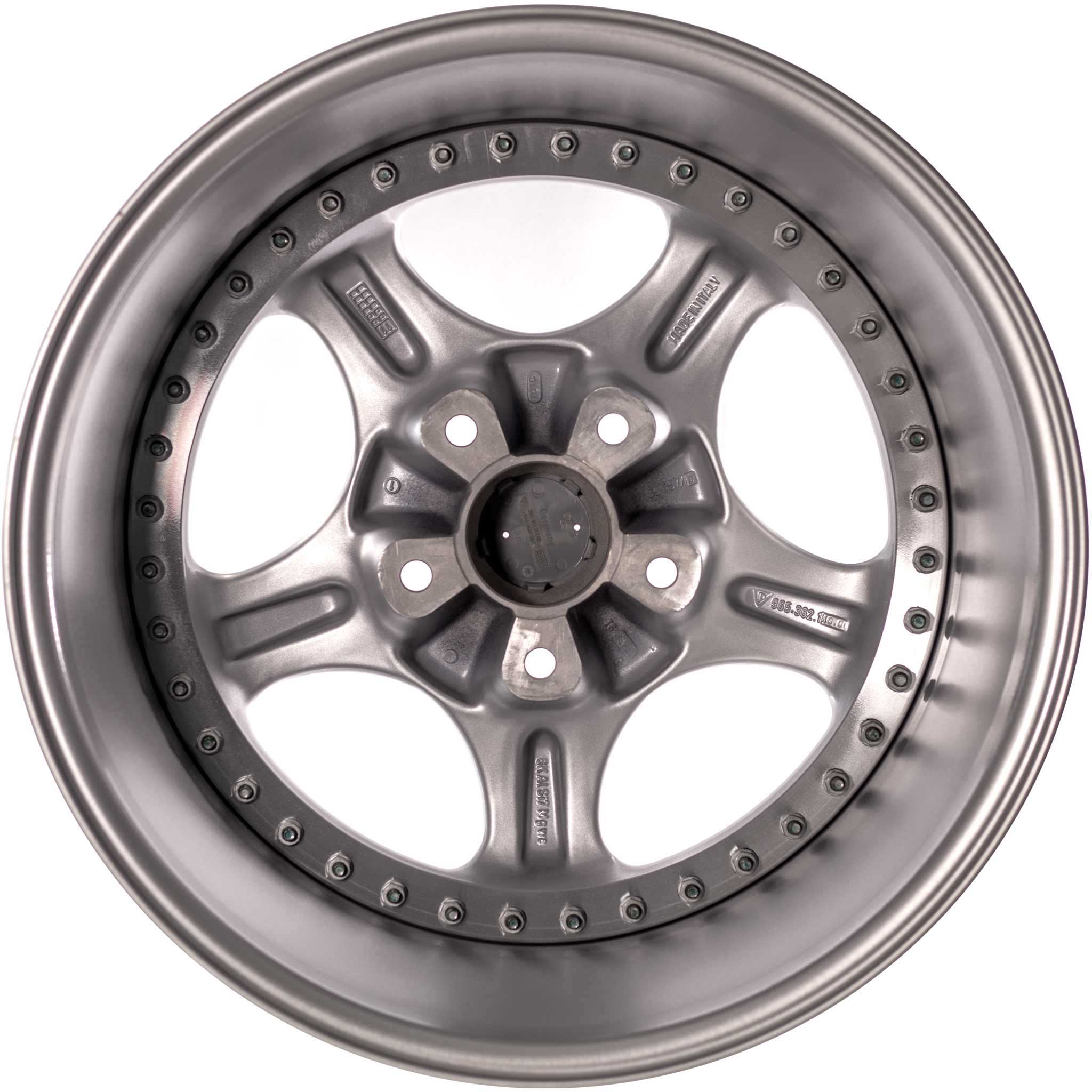 Porsche 964 Speedline for Porsche Silver with Polished Rim Flange Alloy Wheel Product Image #3