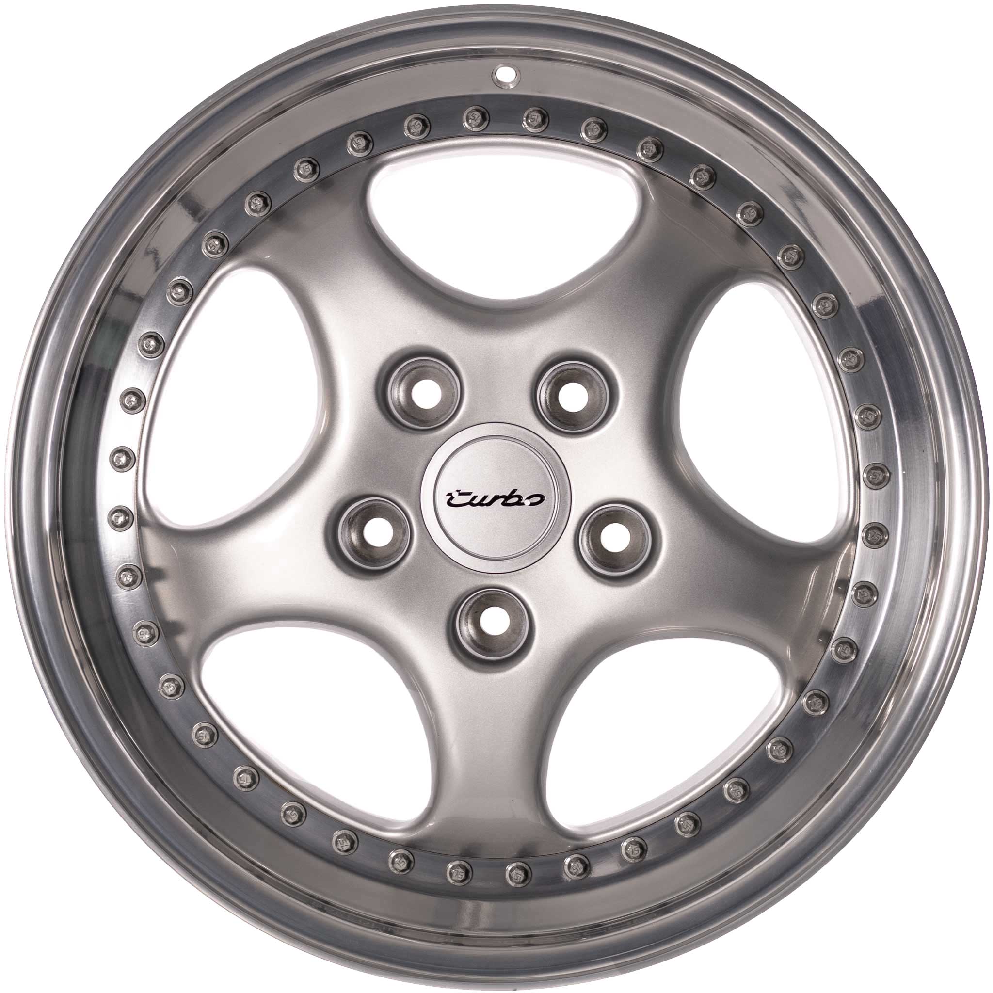 Porsche 964 Speedline for Porsche Silver with Polished Rim Flange Alloy Wheel Product Image #1