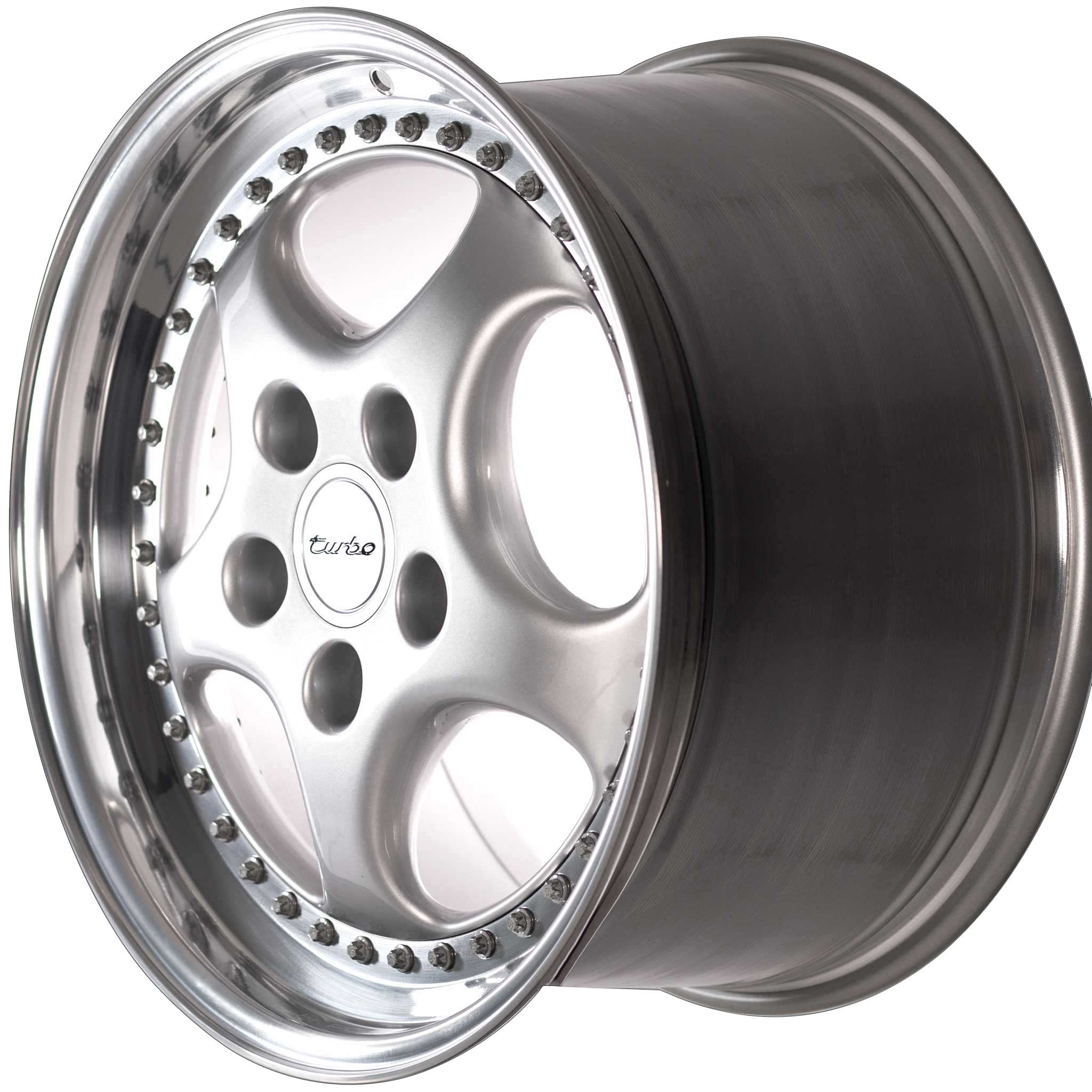 Porsche 964 Speedline for Porsche Silver with Polished Rim Flange Alloy Wheel Product Image #2