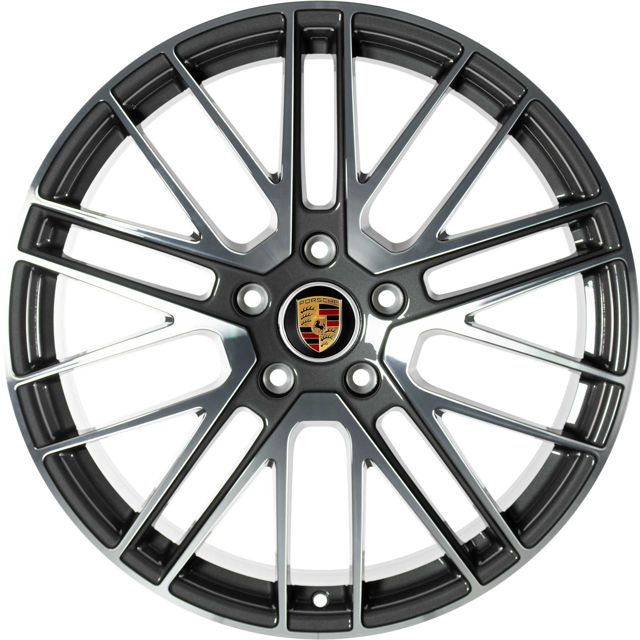 Porsche 911 Turbo V Titanium Dark Alloy Wheel Product Image #1