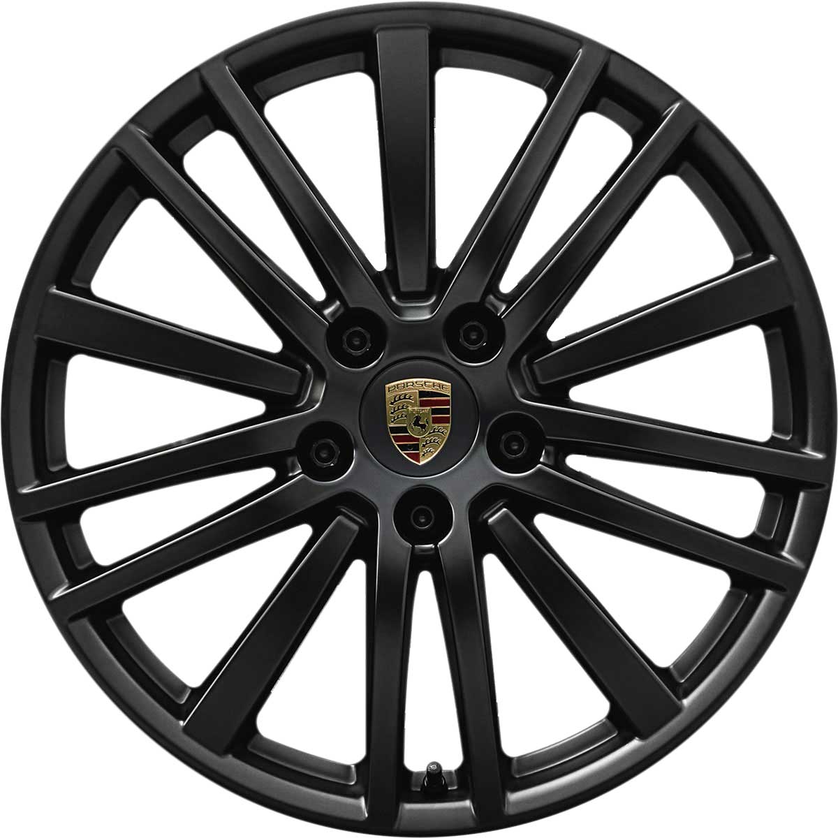 Porsche Panamera Design II Satin Black Alloy Wheel Product Image #1