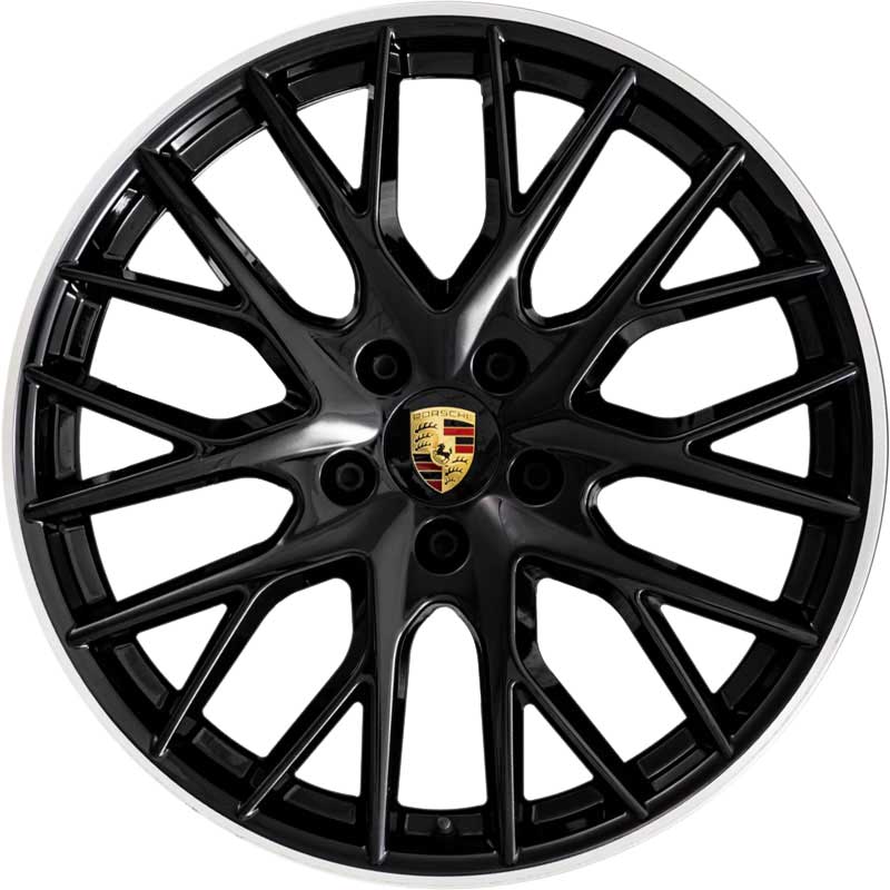 Porsche Panamera Sport Design Gloss Black Alloy Wheel Product Image #1