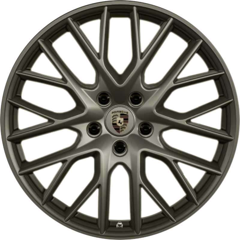 Porsche Panamera Sport Design Platinum Satin Matt Alloy Wheel Product Image #1