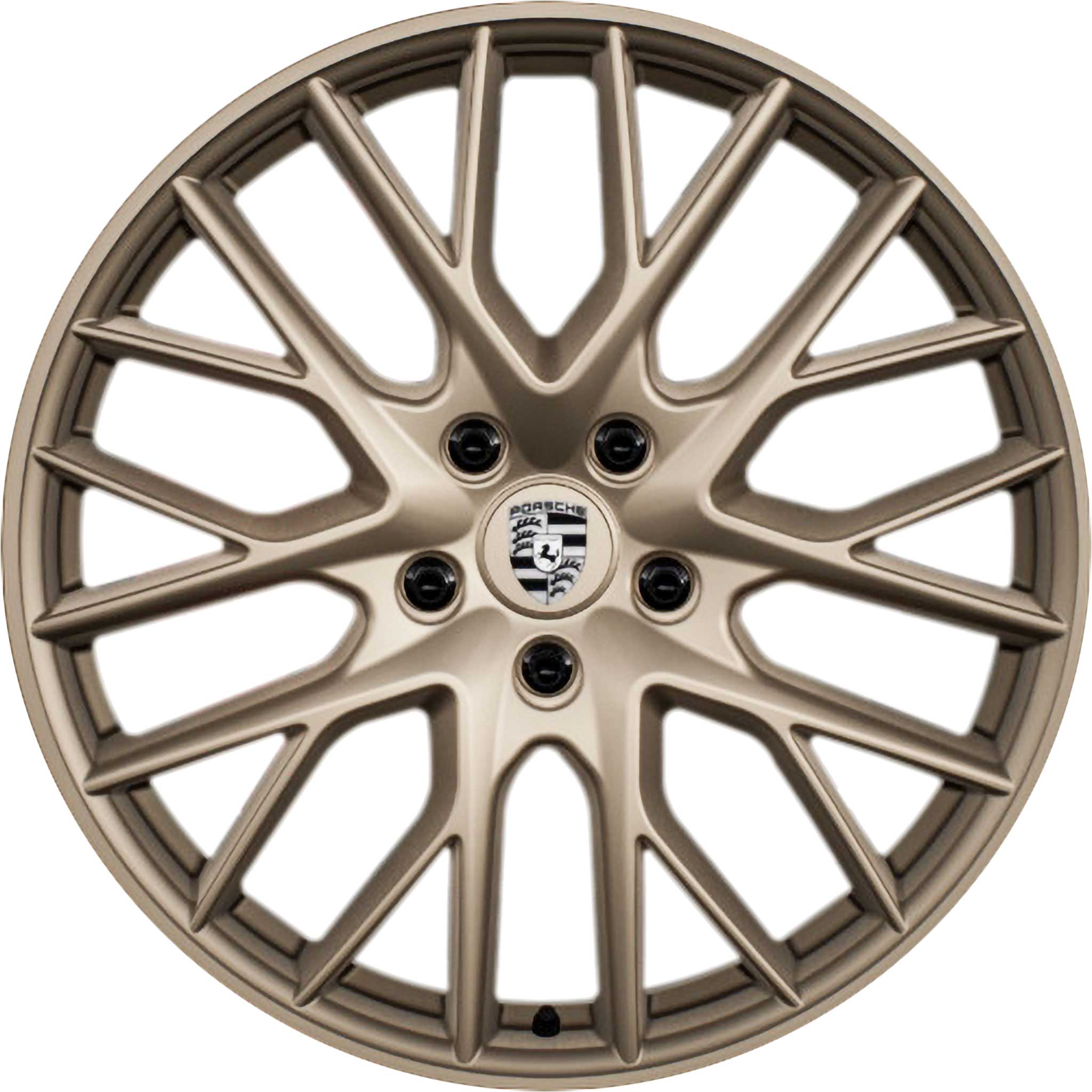 Porsche Panamera Sport Design White Gold Metallic Alloy Wheel Product Image #1
