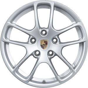 Porsche Cayman III Brilliant Silver Alloy Wheel for Porsche Boxster 981 - Sizes 18in