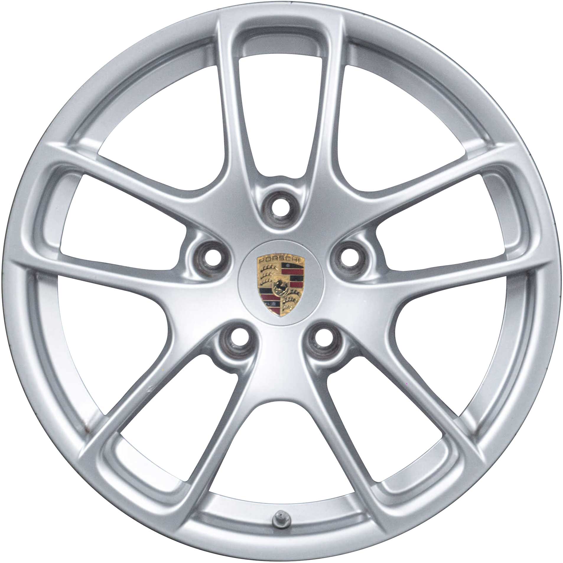 Porsche Cayman III Brilliant Silver Alloy Wheel Product Image #1