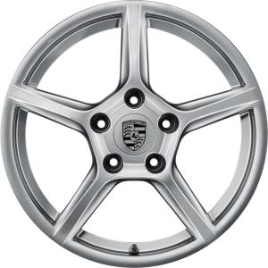 18" Porsche Boxster IV Brilliant Silver alloy wheel