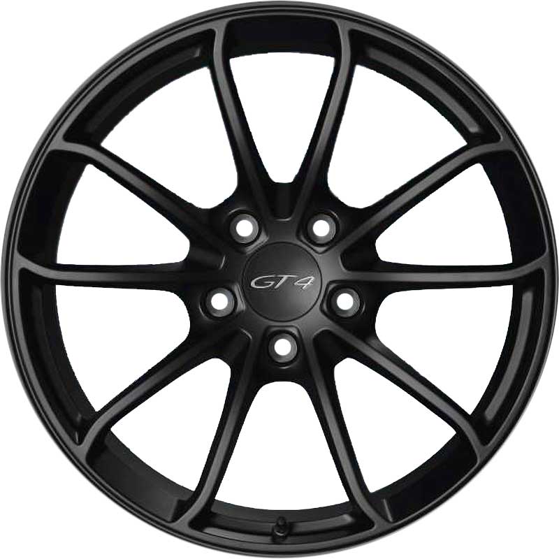 Porsche GT 4 [981] Satin Black Alloy Wheel Product Image #1