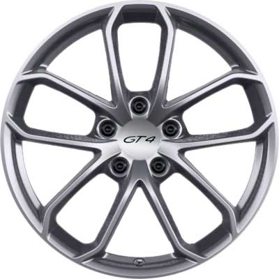 Porsche GT 4 [981] Brilliant Silver Alloy Wheel Product Image #1
