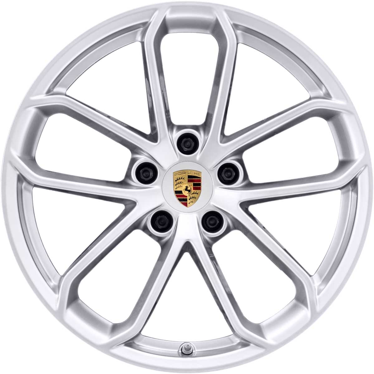 Porsche GT 4 Brilliant Silver Alloy Wheel Product Image #1