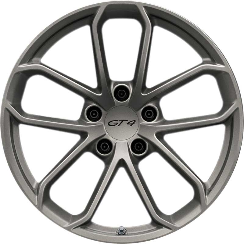 Porsche GT 4 Platinum Satin Matt Alloy Wheel Product Image #1
