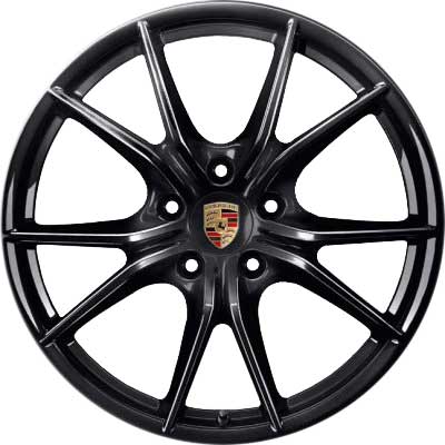 Porsche Carrera S IV Jet Black Alloy Wheel Product Image #1