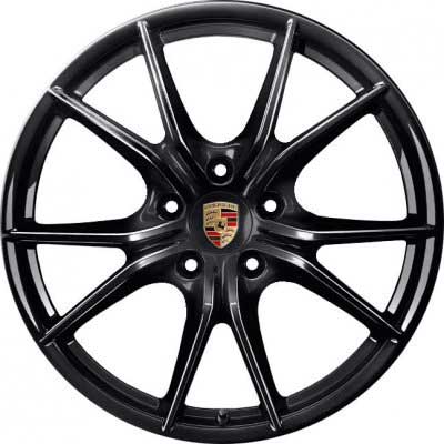 Porsche Carrera S IV Satin Black Alloy Wheel Product Image #1